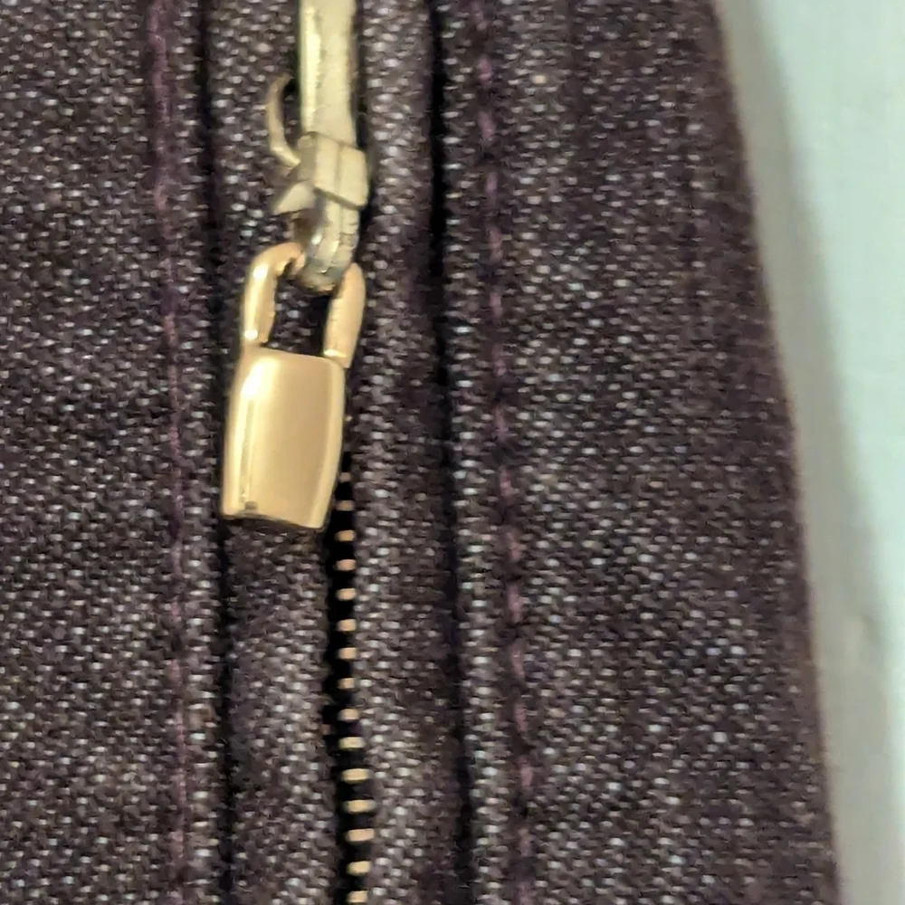 🟤 St. John Sport by Marie Gray Mocha Skirt size 8 cargo denim zippers pockets